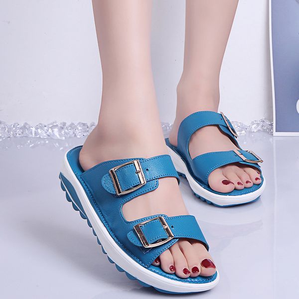 new women's sandals leather women flats shoes platform wedges female slides beach flip flops summer shoe lady home shoes, Black
new women's sandals leather women flats shoes platform wedges female slides beach flip flops summer shoe lady home shoes, Black
