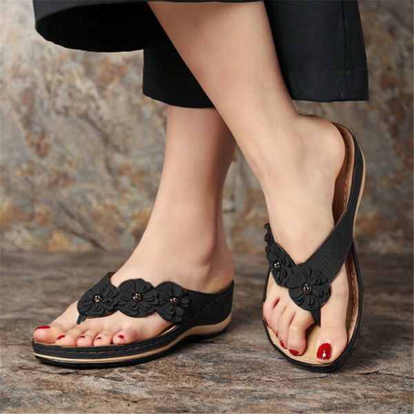 2020 women wedge slides cute flower sandals shoes women beach flip flops female ladies woman sandals lady casual slides, Black
2020 women wedge slides cute flower sandals shoes women beach flip flops female ladies woman sandals lady casual slides, Black