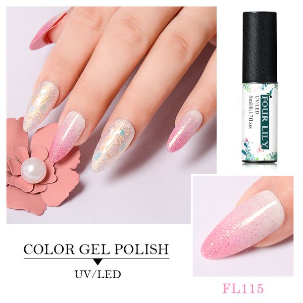 four lily 5ml glitter uv gel nail polish long lasting sequins series uv led gel varnish diy soak off nail art lacquer manicure, Red;pink
four lily 5ml glitter uv gel nail polish long lasting sequins series uv led gel varnish diy soak off nail art lacquer manicure, Red;pink