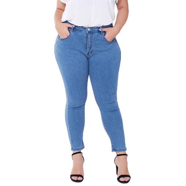 fashion womens plus size pocket high waist jeans denim pants casual beach bottom, Blue
fashion womens plus size pocket high waist jeans denim pants casual beach bottom, Blue