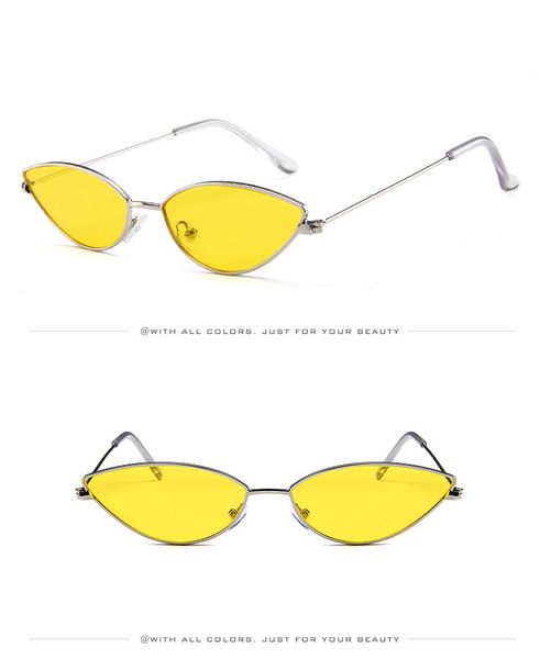 Smalll Cat Eye Sunglasses Full Frame Women Men Colorful Transparent Retro Sunglass Rectangle Sun Glasses Female Candy Color Eyewears GD001, White;black
Smalll Cat Eye Sunglasses Full Frame Women Men Colorful Transparent Retro Sunglass Rectangle Sun Glasses Female Candy Color Eyewears GD001, White;black