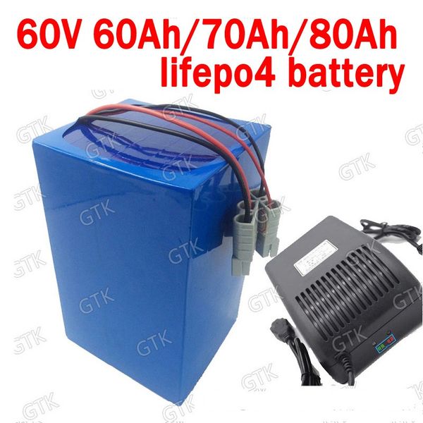gtk lithium 60v 80ah lifepo4 60v 60ahbattery 60v 70ah rechargeable for 4800w scooter tricycle motorcycle vehicle + 10a charger
gtk lithium 60v 80ah lifepo4 60v 60ahbattery 60v 70ah rechargeable for 4800w scooter tricycle motorcycle vehicle + 10a charger
