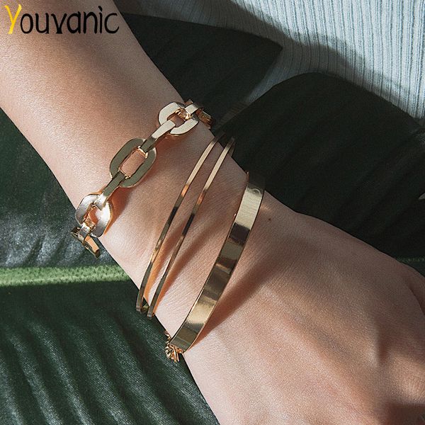 youvanic boho gold thick chain link bracelet for women female punk open bangles charms cuff bracelets femme fashion jewelry 0226, White
youvanic boho gold thick chain link bracelet for women female punk open bangles charms cuff bracelets femme fashion jewelry 0226, White