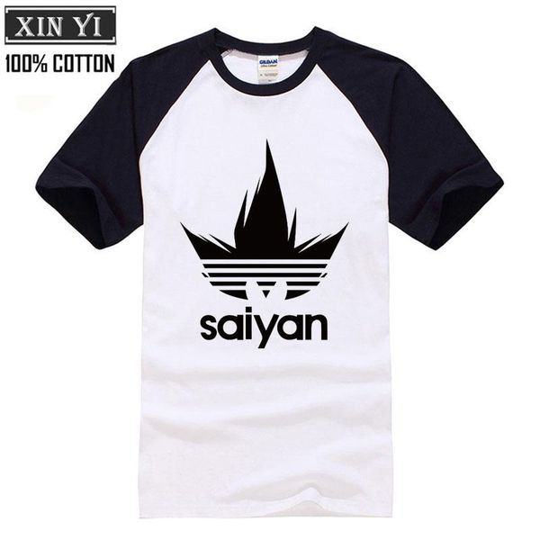 

dragon ball z super japanese anime brand men t shirt 2018 summer 100% cotton round neck raglan t-shirts camisetas hombre, White;black