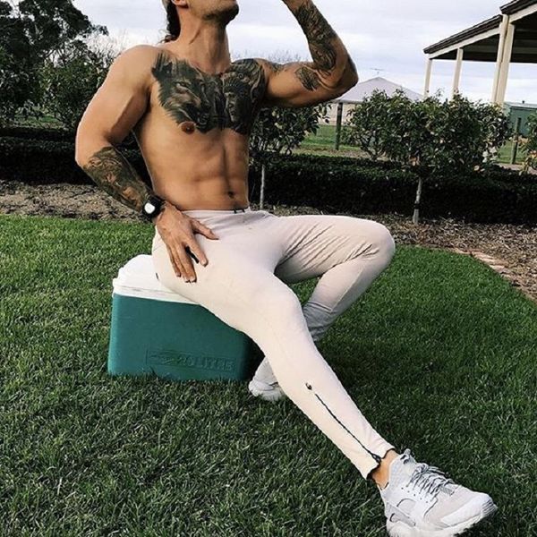 fitness men's trousers running pants slim zipper fashion casual pants running sport compression workout breathable sweatpants, Black;blue
fitness men's trousers running pants slim zipper fashion casual pants running sport compression workout breathable sweatpants, Black;blue