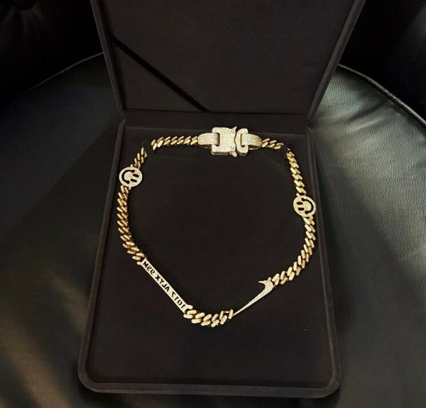 1017 alyx studio logo 18k micro zircons senior jewelry necklace bracelet men women hip hop outdoor street accessories festival gift, Silver
1017 alyx studio logo 18k micro zircons senior jewelry necklace bracelet men women hip hop outdoor street accessories festival gift, Silver