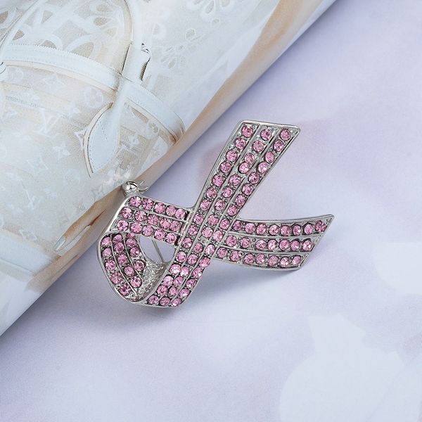 3x luxury fashion pink ribbon crystal bowknot brooch women corsage jewelry, Gray
3x luxury fashion pink ribbon crystal bowknot brooch women corsage jewelry, Gray