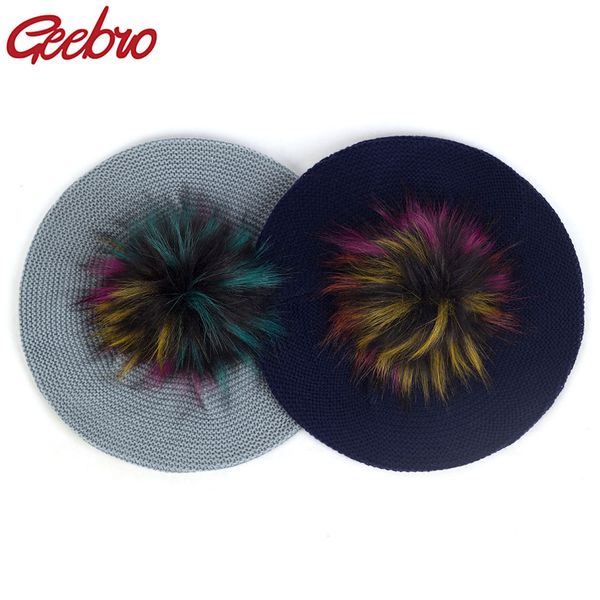 geebro slouchy fashion knitted beret for women acrylic hats faux fur pom pom casual bonnet caps female solid artist baggy beret, Blue;gray
geebro slouchy fashion knitted beret for women acrylic hats faux fur pom pom casual bonnet caps female solid artist baggy beret, Blue;gray