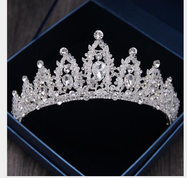 headwear diamond luxury handmade crystal bead crown headwear marriage garment crown accessories, Slivery;golden
headwear diamond luxury handmade crystal bead crown headwear marriage garment crown accessories, Slivery;golden