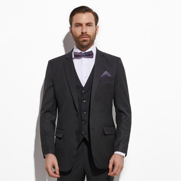 2020 slim fit dark charcoal grey groom suit with jacquard vest custom made 3 piece wedding suits for men wedding groom tuxedo, White;black
2020 slim fit dark charcoal grey groom suit with jacquard vest custom made 3 piece wedding suits for men wedding groom tuxedo, White;black