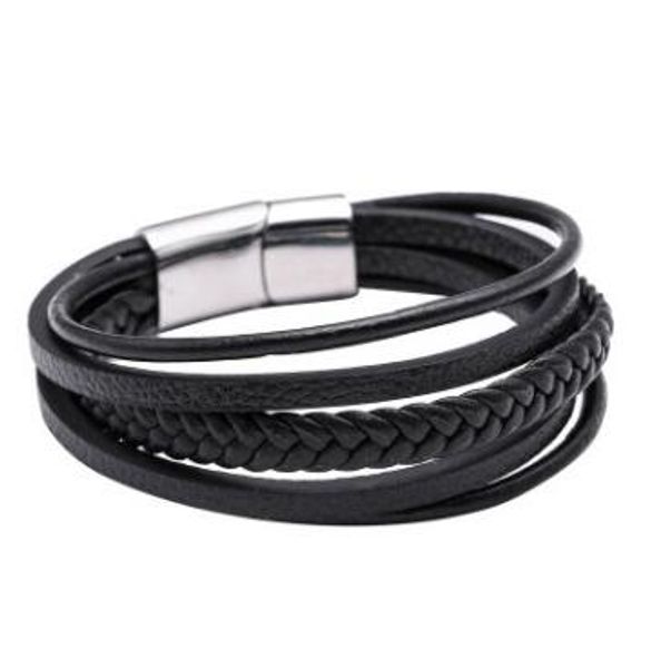2018 new fashion charm jewelry wholesale punk cool men genuine leather bracelets for male christmas gifts, Black
2018 new fashion charm jewelry wholesale punk cool men genuine leather bracelets for male christmas gifts, Black