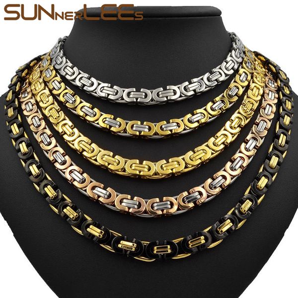 6mm~11mm sunnerlees stainless steel necklace box byzantine link chain silver gold black men women fashion jewelry gift sc07 n
6mm~11mm sunnerlees stainless steel necklace box byzantine link chain silver gold black men women fashion jewelry gift sc07 n