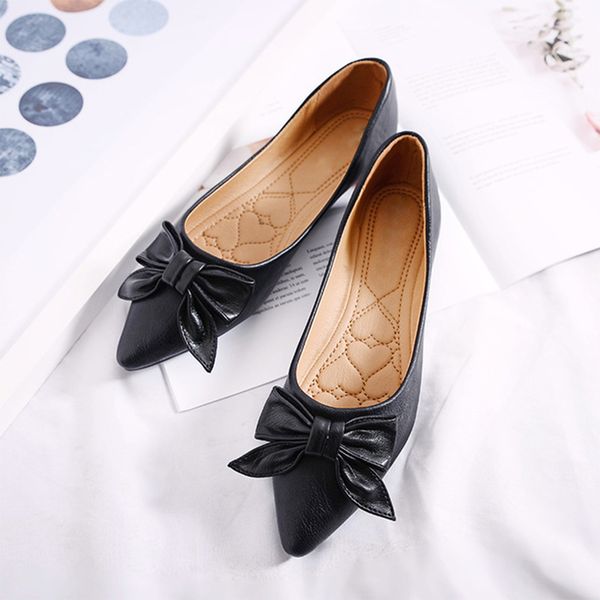 women spring leather flat woman shoes casual pointed toe ladies soft platform female bowknot flats comfortable fashion shoes, Black
women spring leather flat woman shoes casual pointed toe ladies soft platform female bowknot flats comfortable fashion shoes, Black
