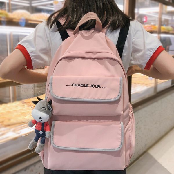 dcimor english embroidered women backpack large capacity waterproof nylon schoolbag for teenager girls travel bag
dcimor english embroidered women backpack large capacity waterproof nylon schoolbag for teenager girls travel bag