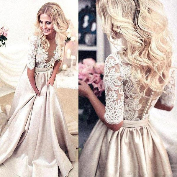 a line long short sleeve lace african special occasion dresses long party prom dresses elegant evening gowns 2019 p001, Black
a line long short sleeve lace african special occasion dresses long party prom dresses elegant evening gowns 2019 p001, Black