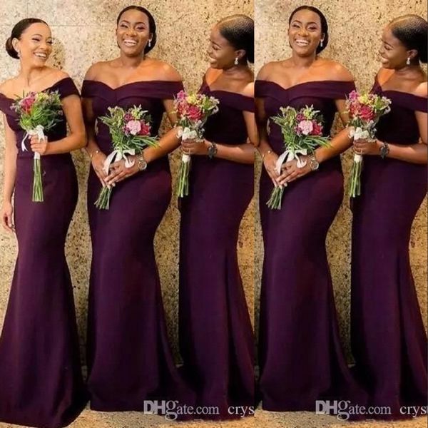 arabic grape mermaid bridesmaid dress off shoulder cap sleeves sweep train satin plus size formal wedding guest dress maid of honor gowns, White;pink
arabic grape mermaid bridesmaid dress off shoulder cap sleeves sweep train satin plus size formal wedding guest dress maid of honor gowns, White;pink