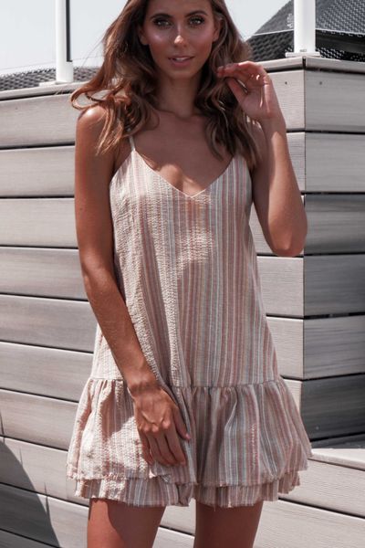 2019 new fashion summer explosion women's skirt v-neck striped ruffled sling dress female, Black;pink
2019 new fashion summer explosion women's skirt v-neck striped ruffled sling dress female, Black;pink