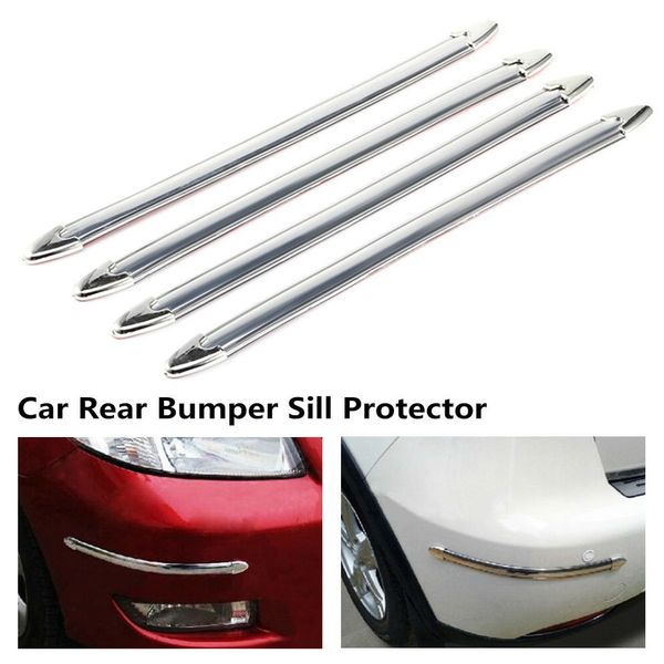 4pcs car auto bumper anti-scratch sticker silver chrome corner protector guard stripe diy front rear collision protection bar
4pcs car auto bumper anti-scratch sticker silver chrome corner protector guard stripe diy front rear collision protection bar