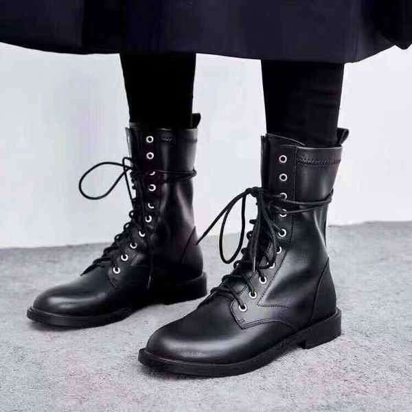 2019081903 black genuine leather military flat short boots fashion stylish biker lace up
2019081903 black genuine leather military flat short boots fashion stylish biker lace up