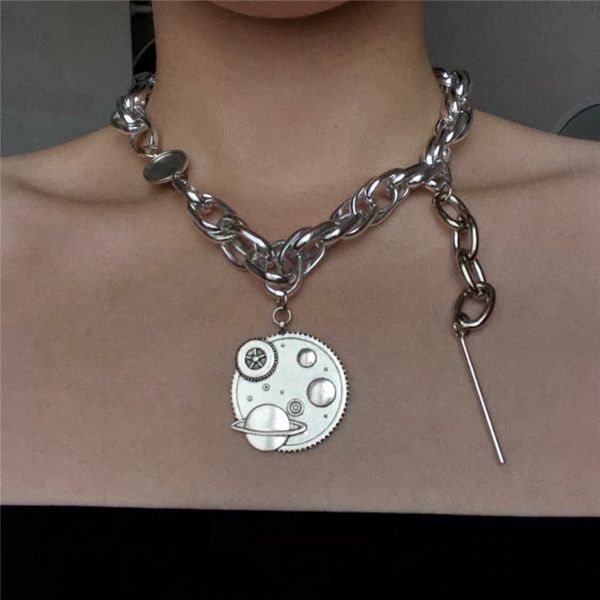 rongho punk metal galaxy star chokers necklaces for women gothic jewelry twisted chain necklace chunky colliers pendant necklace, Golden;silver
rongho punk metal galaxy star chokers necklaces for women gothic jewelry twisted chain necklace chunky colliers pendant necklace, Golden;silver