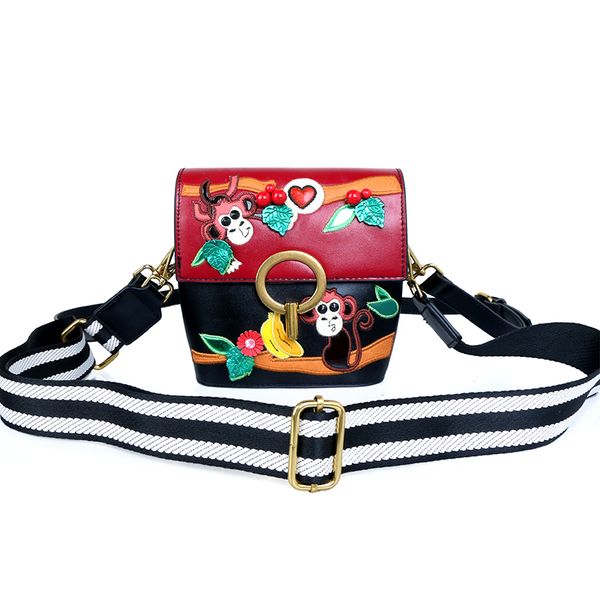 women bags leather patchwork embroidery cross body messenger bag shoulder bags bag braccialini style art cartoon monkey banana
women bags leather patchwork embroidery cross body messenger bag shoulder bags bag braccialini style art cartoon monkey banana