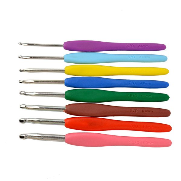 crochet hook set 2.5-6.0mm 8pcs/set aluminum ergonomic crochet needles with colorful soft rubber grip cushioned handles needles
crochet hook set 2.5-6.0mm 8pcs/set aluminum ergonomic crochet needles with colorful soft rubber grip cushioned handles needles