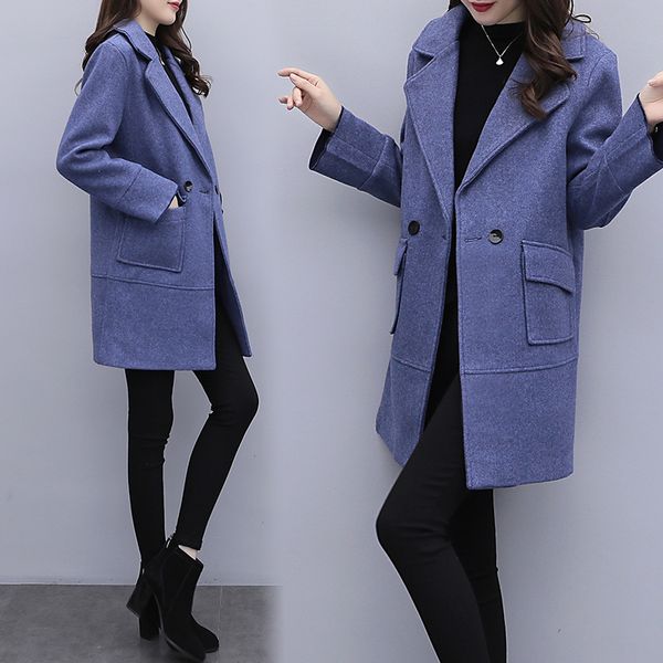 yiciya women coat wool overcoat plus size large 4xl 5xl winter jacket female outerwear coats cashmere warm blue solid clothes, Black
yiciya women coat wool overcoat plus size large 4xl 5xl winter jacket female outerwear coats cashmere warm blue solid clothes, Black