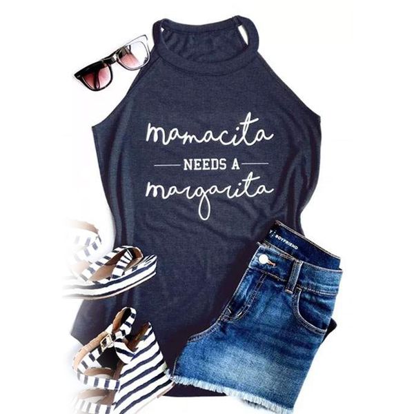 women summer sleeveless mamacita print tank 2019 femme harajuku haut femme crop ladies graphic fitness oversized dolls, White 
women summer sleeveless mamacita print tank 2019 femme harajuku haut femme crop ladies graphic fitness oversized dolls, White