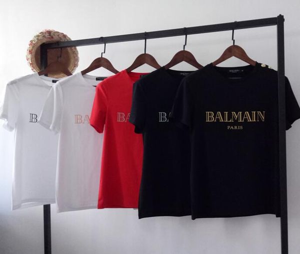 selling brand designer luxury with button women's t-shirt men's tees mutiple colors, White
selling brand designer luxury with button women's t-shirt men's tees mutiple colors, White