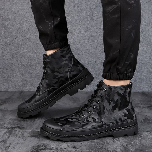 Men's Cowhide Genuine Leather Snow Boots Combat Motorcycle Martin Boots Winter Waterproof Ankle Shoes Adult Flats
Men's Cowhide Genuine Leather Snow Boots Combat Motorcycle Martin Boots Winter Waterproof Ankle Shoes Adult Flats