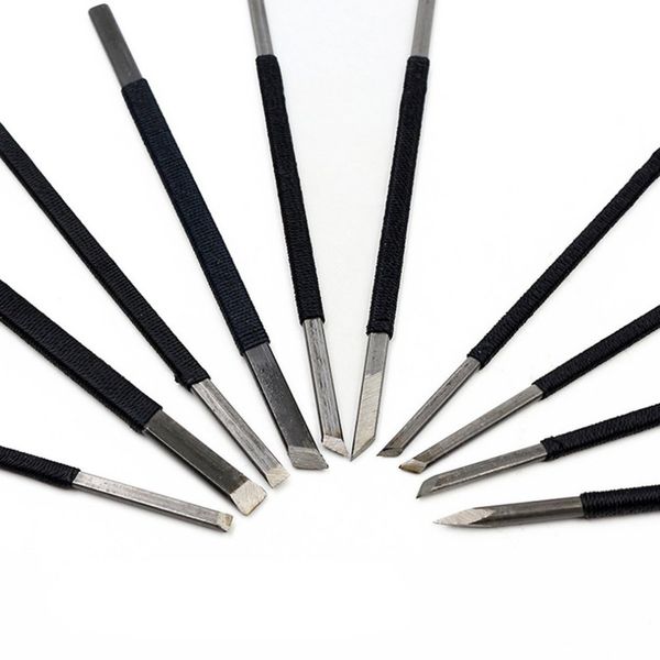 high-carbon steel nicking tool graver kit stamp carving knife stone inscription knife set with oxford cloth storage bag
high-carbon steel nicking tool graver kit stamp carving knife stone inscription knife set with oxford cloth storage bag