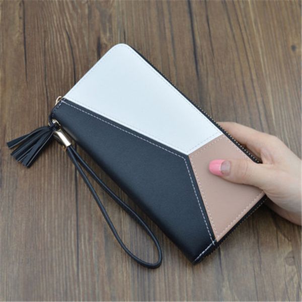 milk bear 2020 new women's cute fashion purse leather long zip wallet coin card holder soft leather phone card female clutch bag, Black
milk bear 2020 new women's cute fashion purse leather long zip wallet coin card holder soft leather phone card female clutch bag, Black
