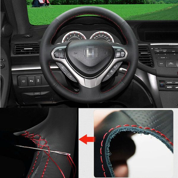 for honda spirior 2012 steering wheel cover non-slip hand sewing black leather
for honda spirior 2012 steering wheel cover non-slip hand sewing black leather