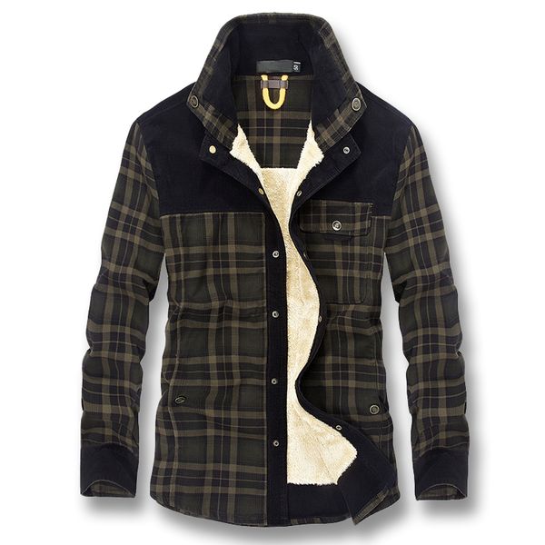 isurvivor 2019 men autumn winter thick fleece plaid shirts camisa masculina male casual fashion slim fit large size winter shirt, White;black
isurvivor 2019 men autumn winter thick fleece plaid shirts camisa masculina male casual fashion slim fit large size winter shirt, White;black