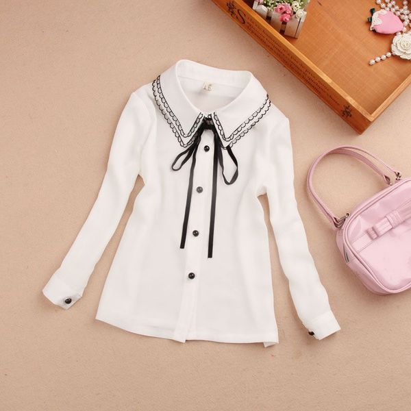 3-15y 2017 spring fall chiffon bow long sleeve girls blouses school girl blouse kids baby girls white shirts clothes jw1567, White;black
3-15y 2017 spring fall chiffon bow long sleeve girls blouses school girl blouse kids baby girls white shirts clothes jw1567, White;black