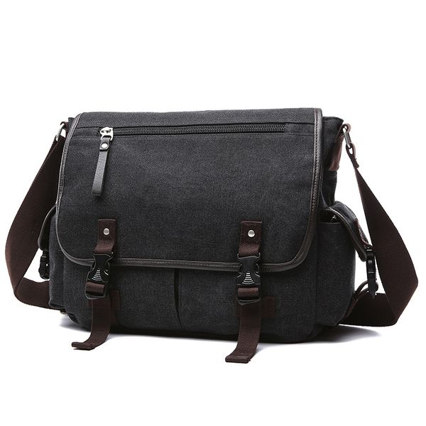leisure and fashion single shoulder diagonal canvas bag black street style travel function student style computer bag
leisure and fashion single shoulder diagonal canvas bag black street style travel function student style computer bag