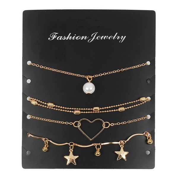 europe and america cool versitile fashion anklet combination peach heart star simple women's new style barefoot anklet, Red;blue
europe and america cool versitile fashion anklet combination peach heart star simple women's new style barefoot anklet, Red;blue