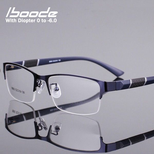 iboode half frame men business finished myopia glasses metal retro anti blue light myopia eyewear frame women diopter 0 -1.0~6.0, Black
iboode half frame men business finished myopia glasses metal retro anti blue light myopia eyewear frame women diopter 0 -1.0~6.0, Black