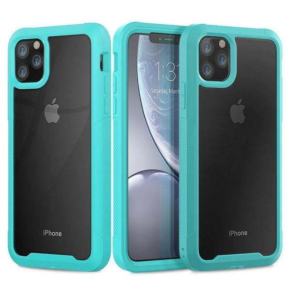 

Dual layer defender armor tran parent clear acrylic ca e for iphone 11 pro max 5 8 6 1 6 5 heavy duty hockproof cover