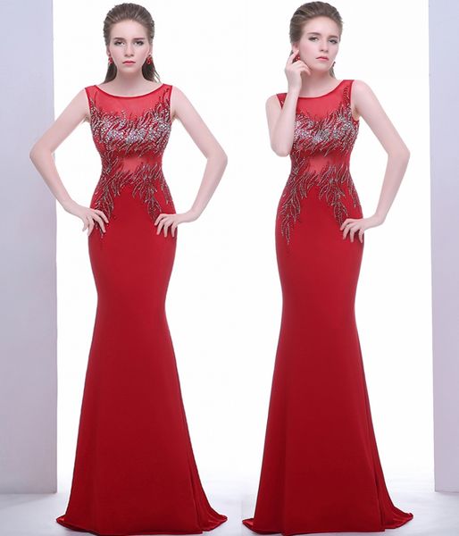 red evening dresses round neck tulle hand-made beads prom party dresses luxurious crystal beaded mermaid prom gown, Black;red
red evening dresses round neck tulle hand-made beads prom party dresses luxurious crystal beaded mermaid prom gown, Black;red