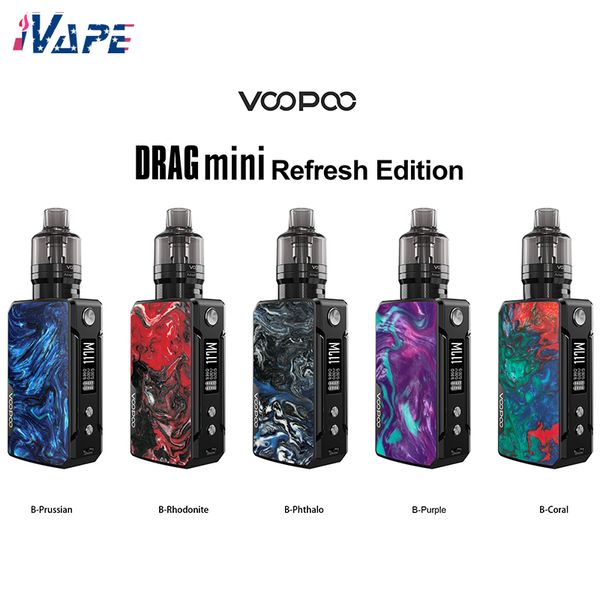 VOOPOO Drag Mini Refresh издание 117W TC Kit Buil в 4400mAh С PNP Tank 4,5 мл Совместимость со всеми PnP Катушки 100% оригинал
VOOPOO Drag Mini Refresh издание 117W TC Kit Buil в 4400mAh С PNP Tank 4,5 мл Совместимость со всеми PnP Катушки 100% оригинал