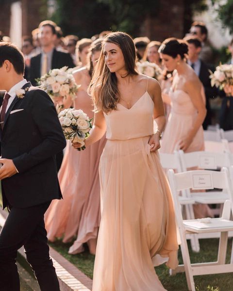 simple design spaghetti straps bridesmaid dresses chiffon maid of honor dress for wedding party, White;pink
simple design spaghetti straps bridesmaid dresses chiffon maid of honor dress for wedding party, White;pink