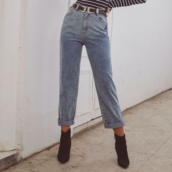 women high waist jeans 2020 spring fashion blue denim pants plus size clothing streetwear loose straight jeans for ladies 30095
women high waist jeans 2020 spring fashion blue denim pants plus size clothing streetwear loose straight jeans for ladies 30095