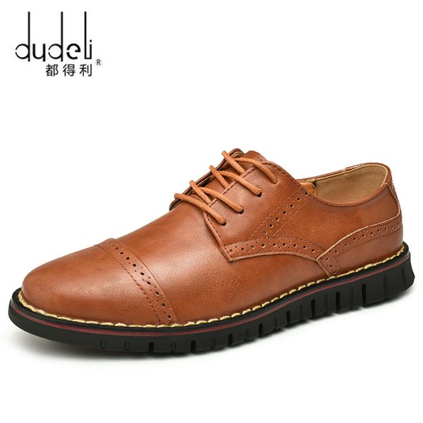 men casual shoes genuine leather men's shoes spring casual waterproof work outdoor rubber lace-up oxford chaussure %, Black
men casual shoes genuine leather men's shoes spring casual waterproof work outdoor rubber lace-up oxford chaussure %, Black