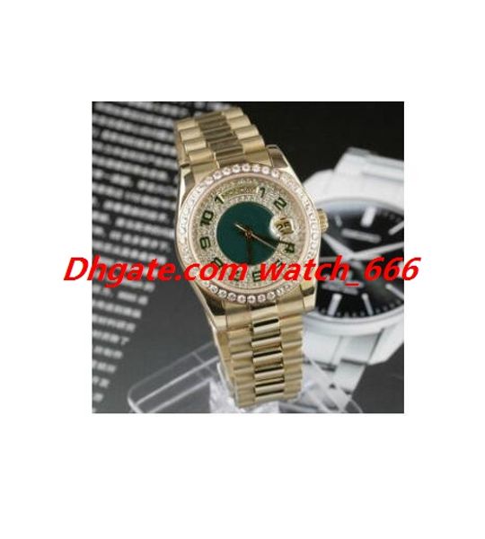 new version luxury watch 3 style 38mm steel full diamond pave dial watch 118348 automatic fashion men's watches wristwatch, Slivery;brown
new version luxury watch 3 style 38mm steel full diamond pave dial watch 118348 automatic fashion men's watches wristwatch, Slivery;brown