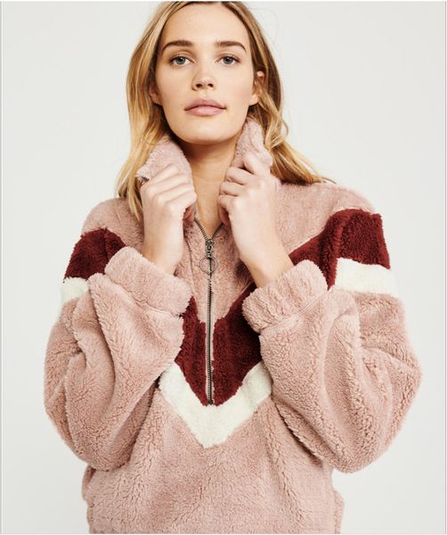 women's hoodies sweatshirts pink clothes flocking jumper designer lapel thickening fashion pocket zipper cardigan female jacket plush c, Black
women's hoodies sweatshirts pink clothes flocking jumper designer lapel thickening fashion pocket zipper cardigan female jacket plush c, Black
