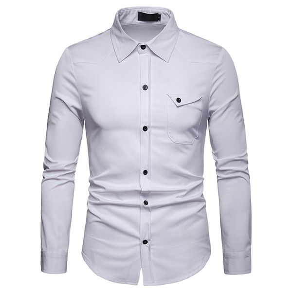 men shirt summer business casual fashion solidlong sleeved single breasted shirts turn-down collar cotton casual blouse c0502, White;black
men shirt summer business casual fashion solidlong sleeved single breasted shirts turn-down collar cotton casual blouse c0502, White;black