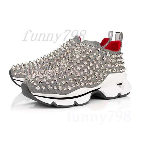men and women shoes red bottom sneakers party personality high sole leather high studded spikes designer shoes sneakers, Black 
men and women shoes red bottom sneakers party personality high sole leather high studded spikes designer shoes sneakers, Black