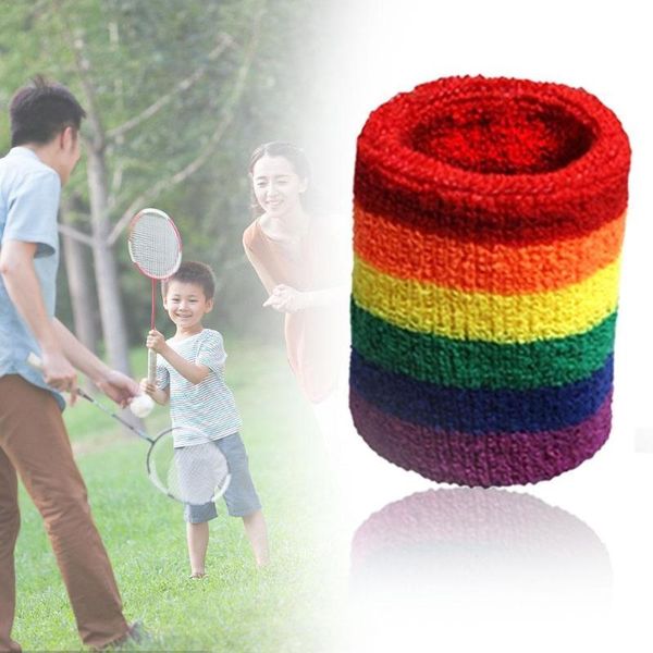 1pcs breathable bracers rainbow color soft cotton wrap sweat running women wristband fitness men absorption hand badminton q2j7, Black;red
1pcs breathable bracers rainbow color soft cotton wrap sweat running women wristband fitness men absorption hand badminton q2j7, Black;red