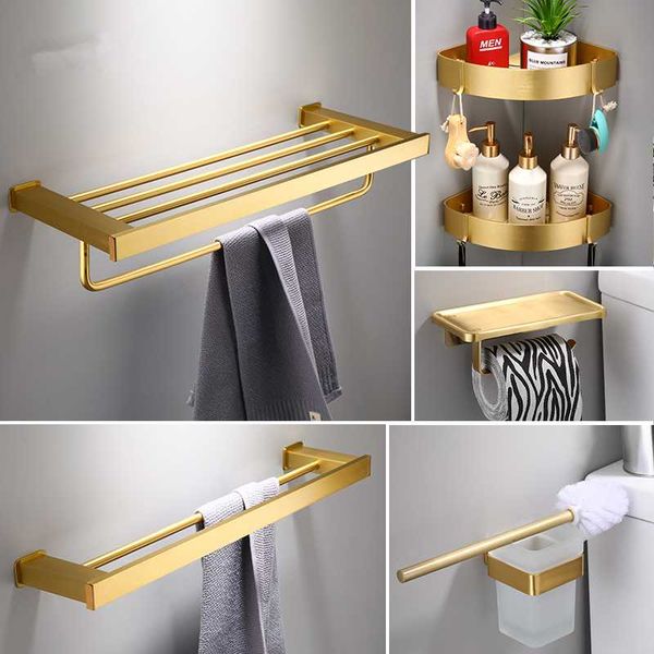 bathroom accessory set space aliminum towel ring wall mounted toilet roll paper hodler robe hook brushed gold towel rack shelf
bathroom accessory set space aliminum towel ring wall mounted toilet roll paper hodler robe hook brushed gold towel rack shelf